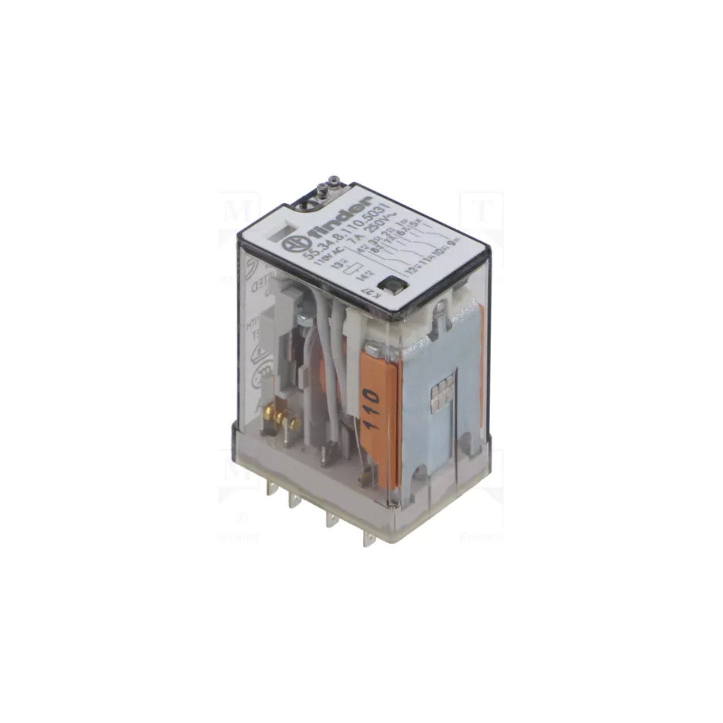 Relé con base Finder 55.34 BAT